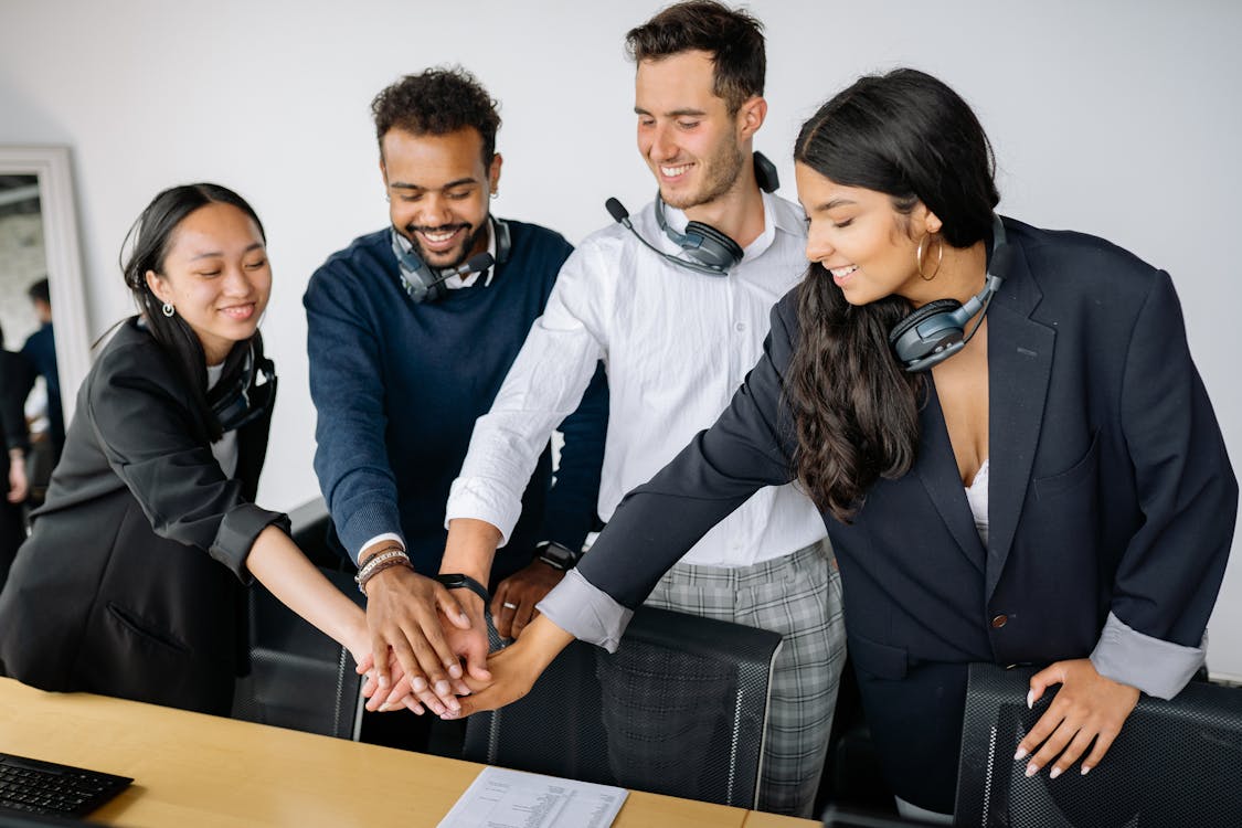 Our team working together
